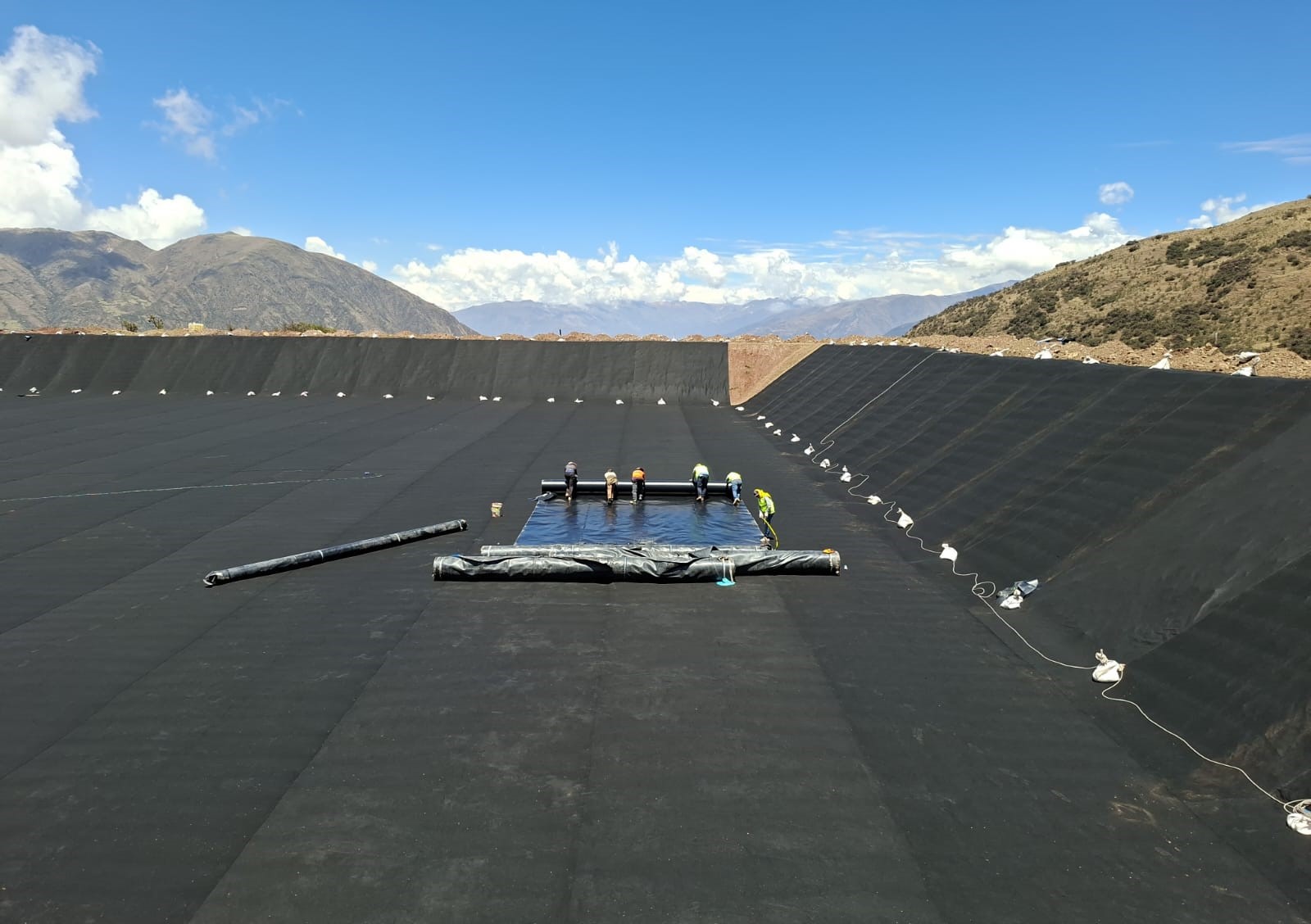 Aplicación de Geotextil