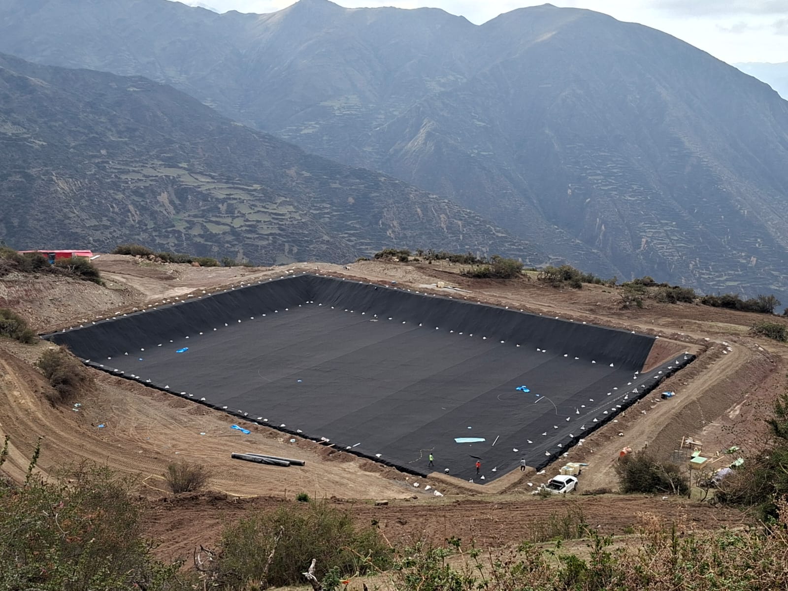 Obra con Geosintéticos
